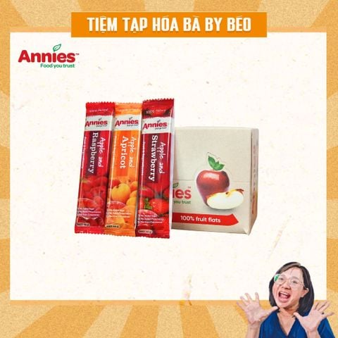 Thanh Trái Cây Sấy Dẻo Ăn Vặt Healthy Cho Người Thừa Cân, Tiểu Đường, Tiêu Hoá Kém Annie’s Fruit Bar 20g - Hộp 36 Thanh