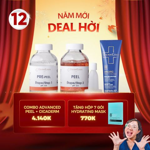 Combo Hoàn Hảo Cho Làn Da Sáng Mịn Advanced Peel + Cicaderm Repair Care