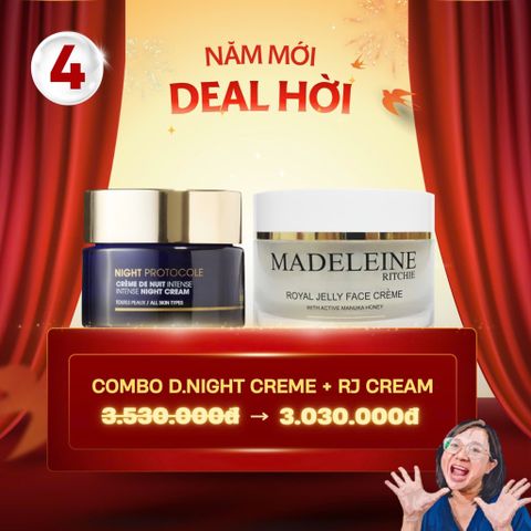 Combo nuôi dưỡng tái tạo da D. Night creme + RJ Face creme
