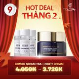 Combo DermEden Giảm Nám Tàn Nhang TXA + Kem Đêm Retinol
