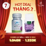 Combo Gan Khỏe Ruột Khỏe Da Đẹp Liv Well + Men Vi Sinh 14 Chủng