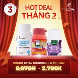Combo Tăng Trưởng Bứt Phá Total Balance Children's + GHR Pro-Life + Men Vi Sinh
