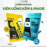  Combo 3 Kẽm AMAGAIN + 3 Magie AMAGAIN sản xuất tại Traphaco CNC ứng dụng công nghệ Chelamax® Magie Bisglycinate, phân phối bởi Freshen Health 