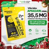 Viên kẽm AMAGAIN sản xuất tại Traphaco CNC ứng dụng Kẽm Chelamax® Bisglycinate, phân phối bởi Freshen Health 