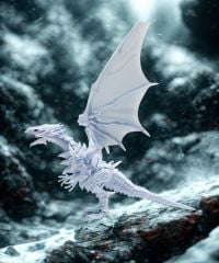  YG-001- Mô hình rồng trắng mắt xanh 