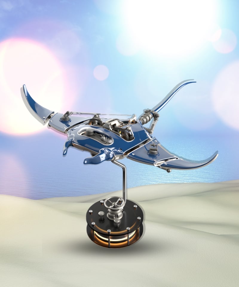  Mô hình kim loại cơ khí cao cấp Cá Đuối Manta 