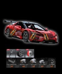  CaDA-Lắp ráp siêu xe YangWang U9 tỉ lệ 1:8 (bản điều khiển) C64011W 