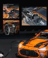  Lắp ráp siêu xe Mercedes AMG GT3 tỉ lệ 1:8 CaDA-C64008W 