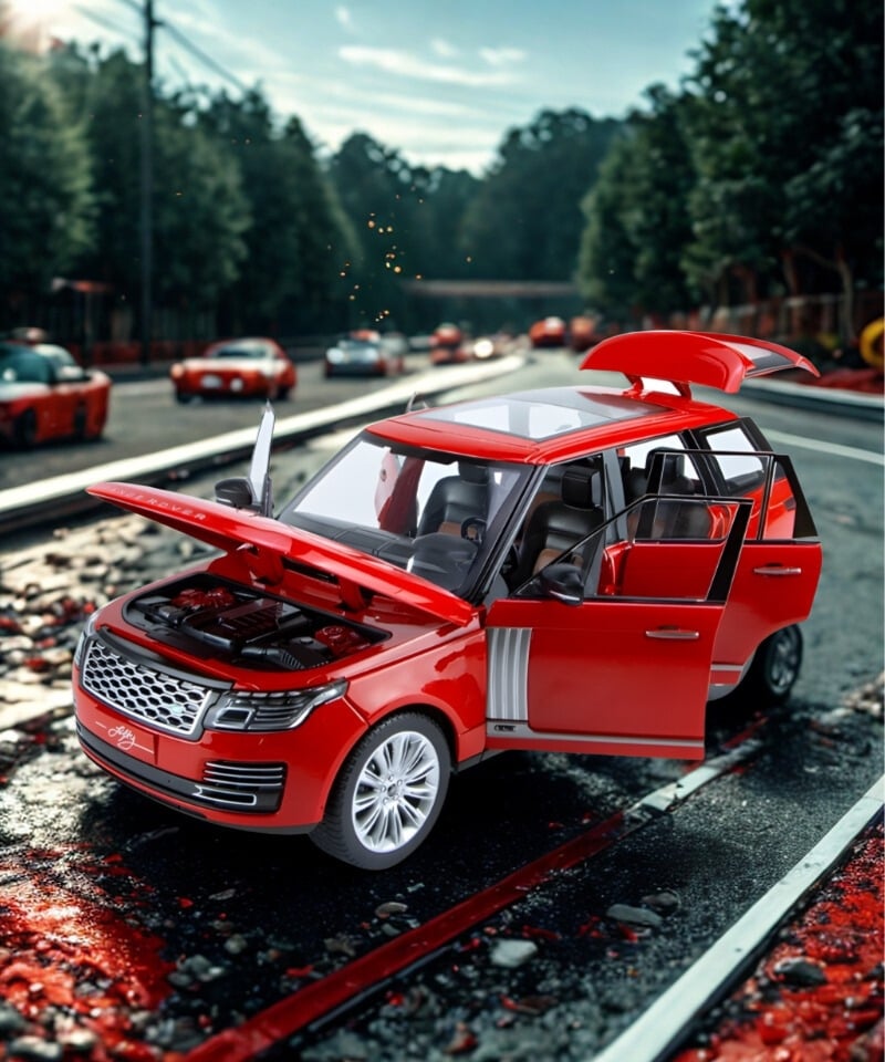  Mô hình xe ô tô hợp kim phiên bản cao cấp tỉ lệ 1:18 màu trắng QY-Q1001A 