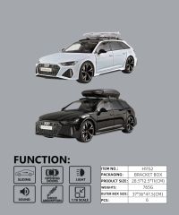  Mô hình xe ô tô hợp kim Audi RS6 phiên bản cao cấp tỉ lệ 1:18 QY-H1152 