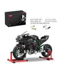  Mô hình Decor cao cấp Mô tô hợp kim màu đen tỉ lệ 1:6 (bản động) XLG-M92325-6B 