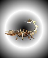  Bộ lắp ráp mô hình kim loại bọ cạp màu vàng Zero Plain-LLCXH2021 