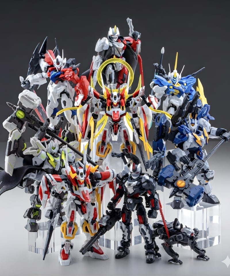  Hộp mù model kit Hemoxian, version 1 (8 thiết kế, 6 nhân vật/ lốc, có mẫu ẩn ngẫu nhiên)-900045 