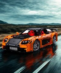  Siêu xe Mazda RX-7, MOC tỷ lệ 1:8 lắp ráp mô hình bản điều khiển CADA-C61502W 