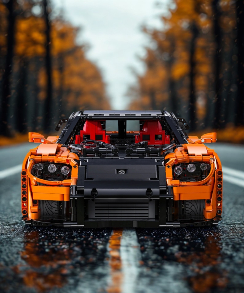  Siêu xe Mazda RX-7, MOC tỷ lệ 1:8 lắp ráp mô hình bản điều khiển CADA-C61502W 