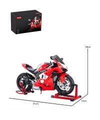  Mô hình xe máy kim loại màu trắng bạc tỉ lệ 1:7 XLG - M92334-6 (K4) 