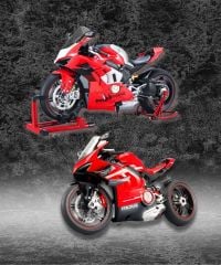  Mô hình xe máy kim loại màu đen tỉ lệ 1:7 XLG-M92334-6 (K2+k4) 