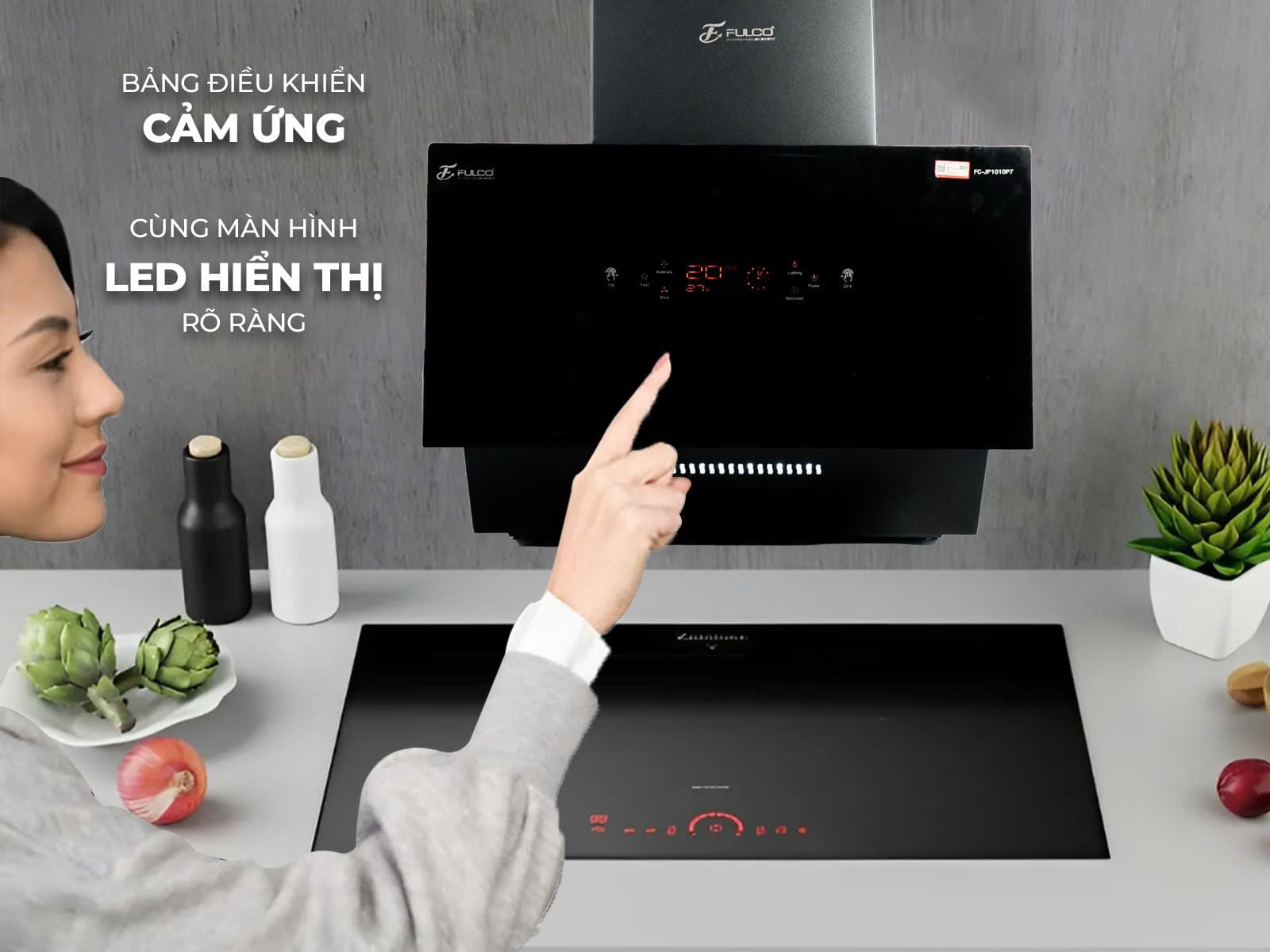  MÁY HÚT MÙI KÍNH VÁT FC-JP1010P7 seri5 2025 mới |  bảo hành 3 năm tại nhà, 1 đổi 1 trong 30 ngày, động cơ ly tâm cánh thép, tự làm sạch động cơ, hiện thị nhiệt độ phòng, vẫy tay cảm ứng điều khiển thông minh 