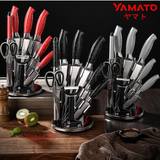  Bộ Dao Yamato9 JP9968 – Màu Đen Kim Sa – Đẳng Cấp Tối Giản Cho Không Gian Bếp Sang Trọng 