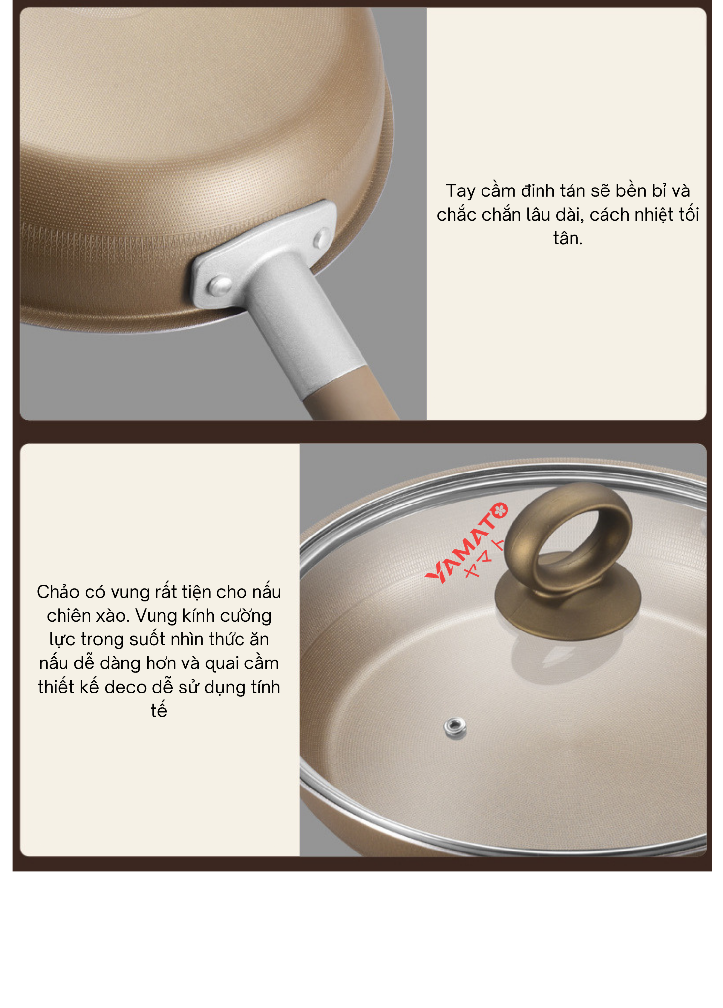  Chảo Titan Yamato 30cm – Đỉnh cao công nghệ chảo 5 lớp từ Nhật Bản 