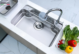 CHẬU RỬA BÁT 1 HỐ 85CM NOBINOX ARVO B085 + Tặng Vòi Nobinox Thuỵ Sỹ cao cấp. Lên nhà mới cùng Grapbuy Bếp Hà Nội 
