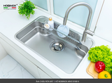  NEW CHẬU RỬA BÁT 1 HỐ NOBINOX ARVO B180 bản đủ phụ kiện. Giá tốt trong nhà Nobinox 
