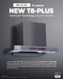  Hút mùi bếp Fudeer T8 PLUS CAO CẤP xám hiện đại, công suất lớn 2350m2/h , động cơ ly tâm cánh thép, tự làm sạch động cơ, cảm ứng vẫy tay thông minh, màn hình led hiện đại 