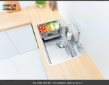  CHẬU RỬA BÁT 1 HỐ NOBINOX LIKEN NL 792 D 83 cm x 50 cm siêu rộng mặt siêu mịn line , độ dày tới 1.2mm 