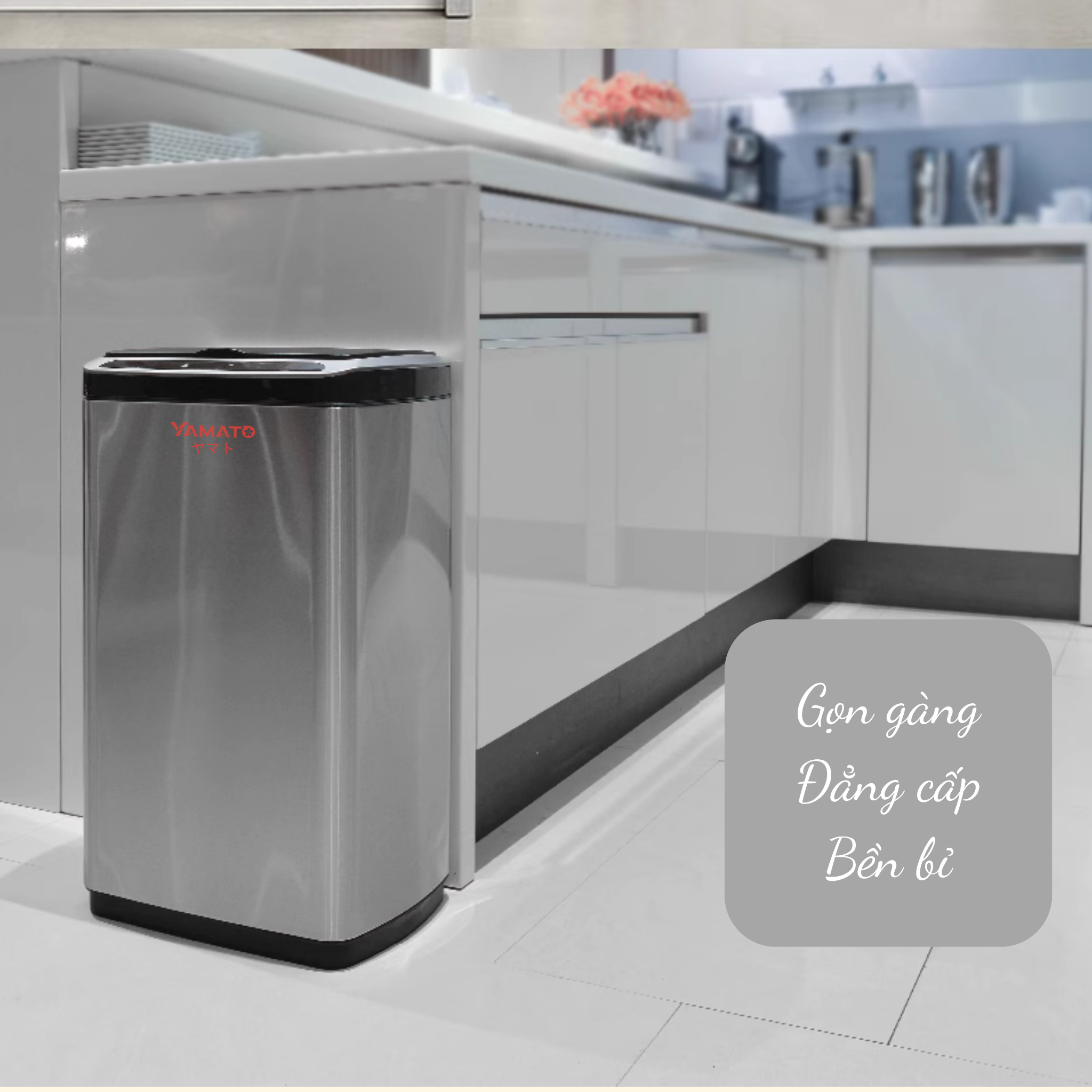  Thùng rác điện thông minh Yamato Ya30L – Thiết kế tối giản, công nghệ chuẩn Nhật 
