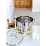  Bộ nồi inox bếp từ ARBER AN-05Promax 5 món Vip, bền bỉ. chống han rỉ, chống oxi hóa, an toàn nấu ăn, tiết kiệm điện 