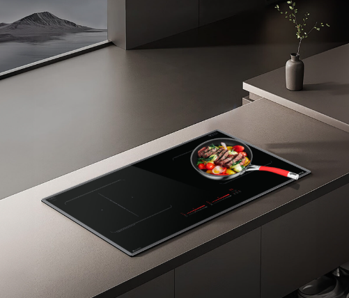  BẾP TỪ GX IH977G nhập khẩu Đức made in Germani 2 vùng nấu Kính SCHOTT CERAN, Half Bridge Smart INVERTER, Siêu nhanh Max 3700W, bảo hành 3 năm 