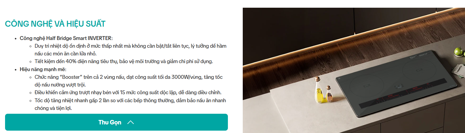  BẾP TỪ GX IP879JP kính NEG Nippon Made in Japan, Điều khiển 15 levels, Inverter, mạch Half Bridge Smart, Tự tìm nồi nấu, hẹn giờ, chức năng hâm nóng Keep Warm, chống trào nước, khóa trẻ em, tạm dừng, tự động tắt bếp khi không có nồi 