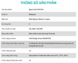  BẾP TỪ GX IP879JP kính NEG Nippon Made in Japan, Điều khiển 15 levels, Inverter, mạch Half Bridge Smart, Tự tìm nồi nấu, hẹn giờ, chức năng hâm nóng Keep Warm, chống trào nước, khóa trẻ em, tạm dừng, tự động tắt bếp khi không có nồi 