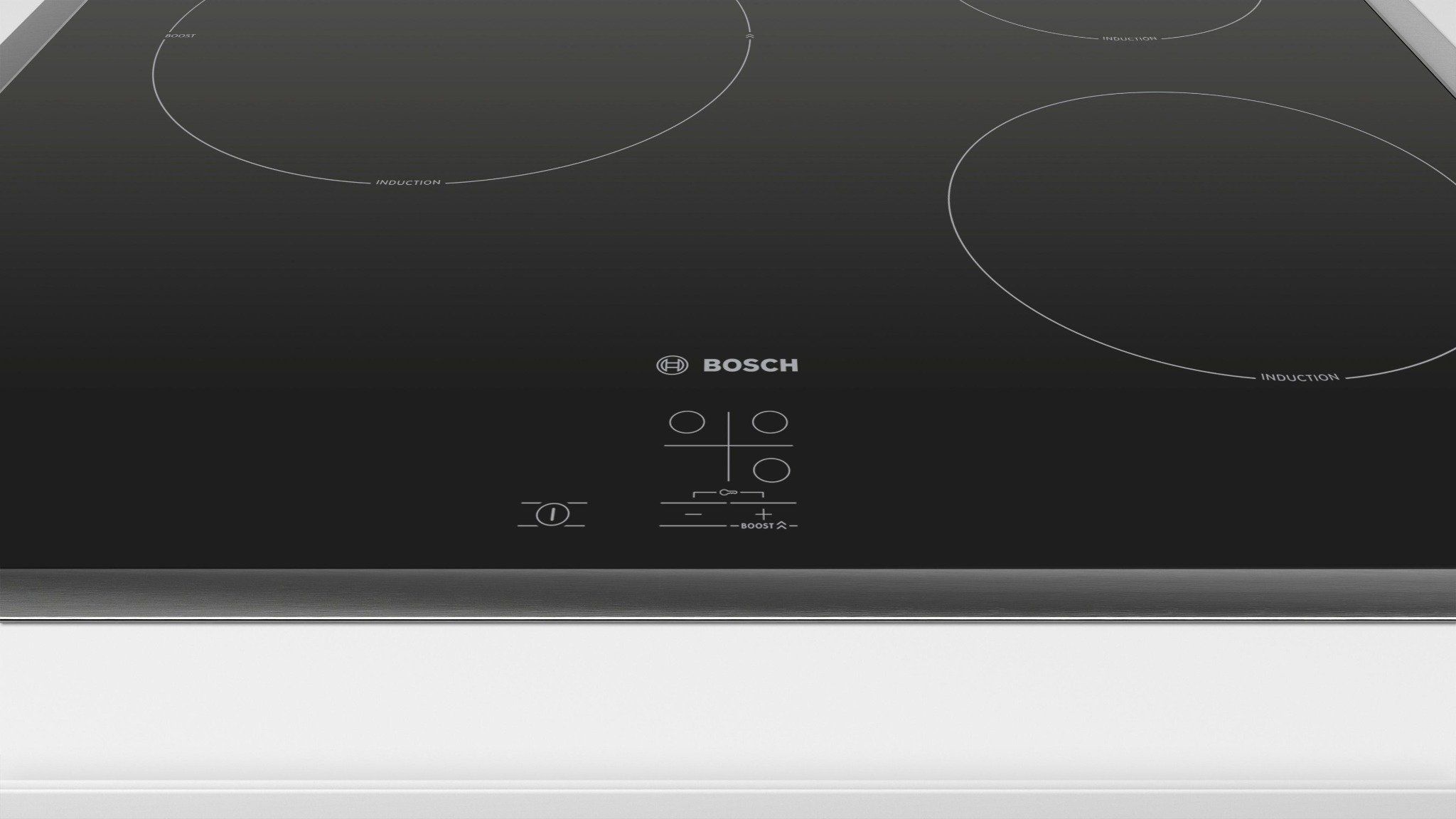  Bếp từ Bosch PUC64RAA5E 3 vùng nấu, bo viền bền bỉ, thiết kế hiện đại, bảo trì 10 năm 