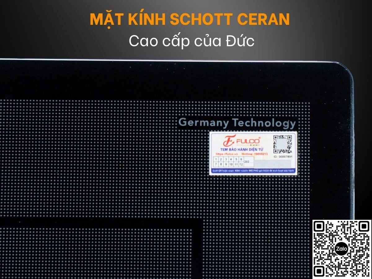  Bếp từ Fulco Jp 389 i Kính shottcera Đức, bụng nhựa cao cấp, Mới 2025 công suất lớn 5800w, bảo hành 5 năm bền bỉ, xuất xứ Thái Lan. Chính hãng bảo hành tại nhà 