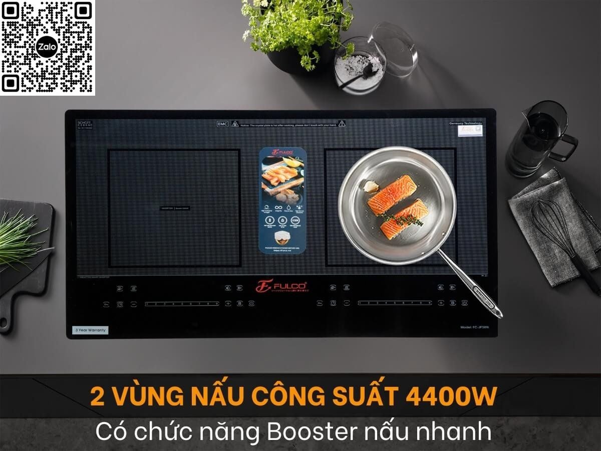  Bếp từ Fulco Jp 389 i Kính shottcera Đức, bụng nhựa cao cấp, Mới 2025 công suất lớn 5800w, bảo hành 5 năm bền bỉ, xuất xứ Thái Lan. Chính hãng bảo hành tại nhà 