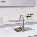  Chậu rửa bát inox 1 hố Konox KN8347SU Dekor Hà Nội, lắp âm đá, bàn đảo biệt thự 