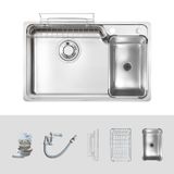  Chậu rửa bát Kluger KH8050SL Plus, siêu mịn, supper line, hiệu ứng chống bám top 2025, 1 hố rộng rãi 