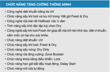 Máy rửa bát Fandi DW17DU-G Đen, 17 bộ, sấy PTC, diệt khuẩn UV, 3 giàn rửa lớn, khoang rửa inox 