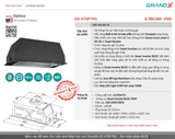  Máy hút mùi GrandX GX H70F79G - Âm toàn phần BLDC, Thiết kế âm tủ toàn phần, chức năng ghi nhớ Smart Function, hẹn giờ 10 phút, 1150 m3/h, cảm ứng 5 cấp độ 