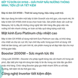  GX IH188 GrandX bếp từ đơn âm cao cấp, Malaysia, bảo vệ quá nhiệt, quá áp, Chức năng khóa trẻ em, Bảng điều khiển cảm ứng LED hiện đại, dễ thao tác với 9 mức công suất nấu + Booster 