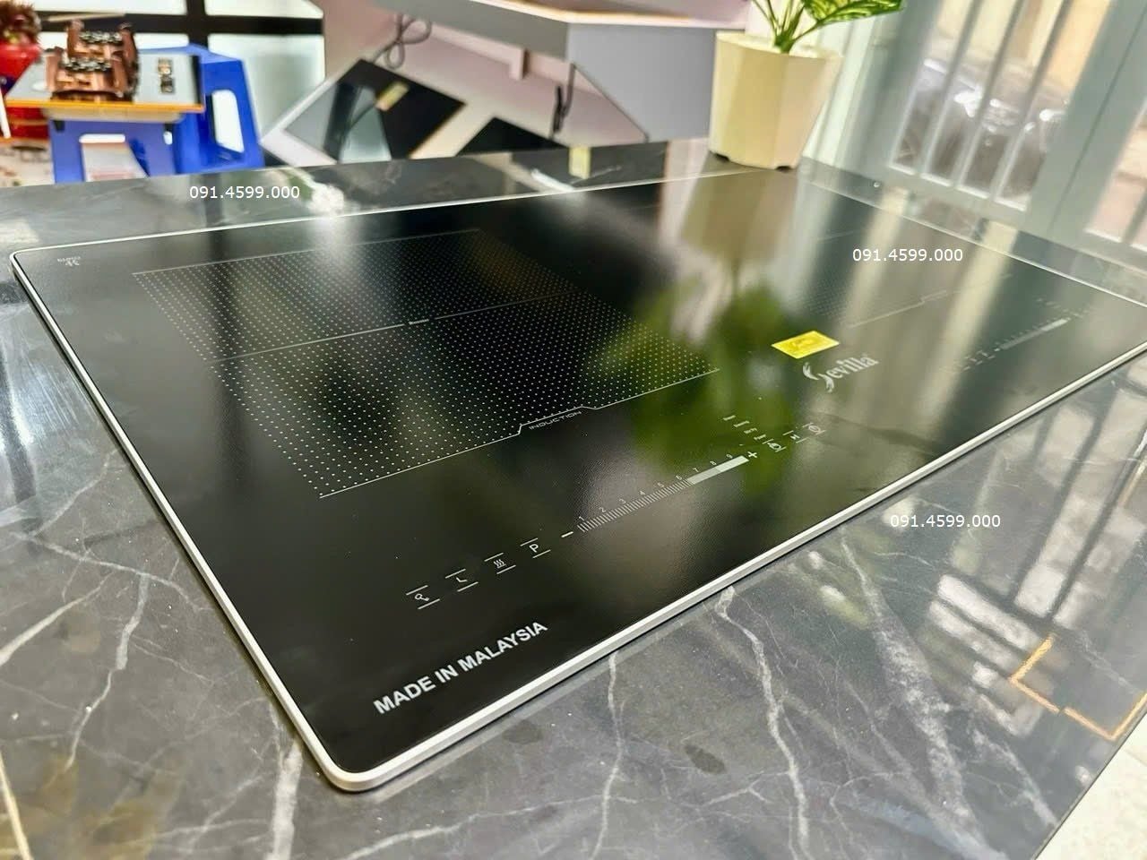  Bếp từ Sevilla SV-MS88 nhập Malaysia, kính chống xước, siêu bền bỉ,  model ra mắt 2025 đa tính năng nấu, kính dầy 8li bo viền nhôm kiểu Iphone. 