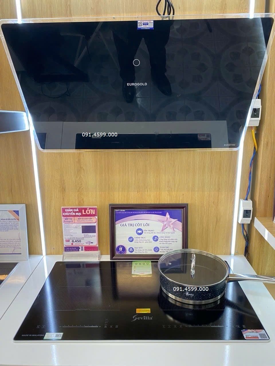  Bếp từ Sevilla SV-MS88 nhập Malaysia, kính chống xước, siêu bền bỉ,  model ra mắt 2025 đa tính năng nấu, kính dầy 8li bo viền nhôm kiểu Iphone. 