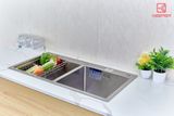  CHẬU RỬA KP – CR02 – 8245C Keeper sus 304 inox 304 bền bỉ, có rổ đi kèm. loại 2 hố 