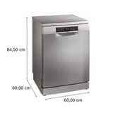  Máy rửa bát Bosch SMS6ZCI85M  Series 6 của thương hiệu Bosch, công nghệ sấy đá nóng Zeolith,  VarioSpeed Plus tăng tốc độ rửa bát, Intensive Zone rửa chuyên sâu, Nhập khẩu Đức 