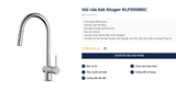  Vòi rửa bát Kluger KLF0008SC phiên bản màu Chrome sáng bóng 2 đường nóng lạnh 
