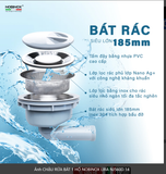  CHẬU RỬA BÁT 1 HỐ NOBINOX LIRA NJ560D Chất Liệu AISI: 304  Độ dày: 3.0+1.2mm cực  dày 3ly vân Hạt Linen chống xước Thớt gỗ + Thớt inox + Khay LK + Rổ JL + Bình đựng nước rửa bát 