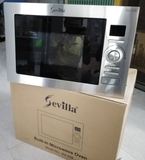  Lò vi sóng kèm nướng âm tủ Sevilla SV-V28  dung tích lớn 28L, giã đông, hâm nóng, nướng, vi sóng 5 cấp 