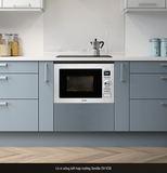  Lò vi sóng kèm nướng âm tủ Sevilla SV-V28  dung tích lớn 28L, giã đông, hâm nóng, nướng, vi sóng 5 cấp 