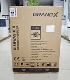  Máy Rửa Bát GRANDX SMS7GX86G serial 7 sấy khô PTC cao cấp. thêm giàn phun thông minh nâng cấp, bảo hành 7 năm siêu bền 